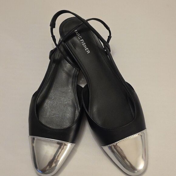 BRAND NEW MARC FISHER DELA CLOSED TOE SLINGBACK DRESS FLATS - Picture 1 of 16